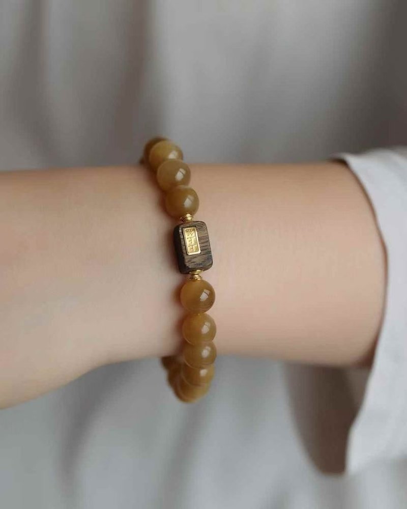 和田玉 糖玉 凝串JDH-20250917-522 - 手链/手环 - 宝石 