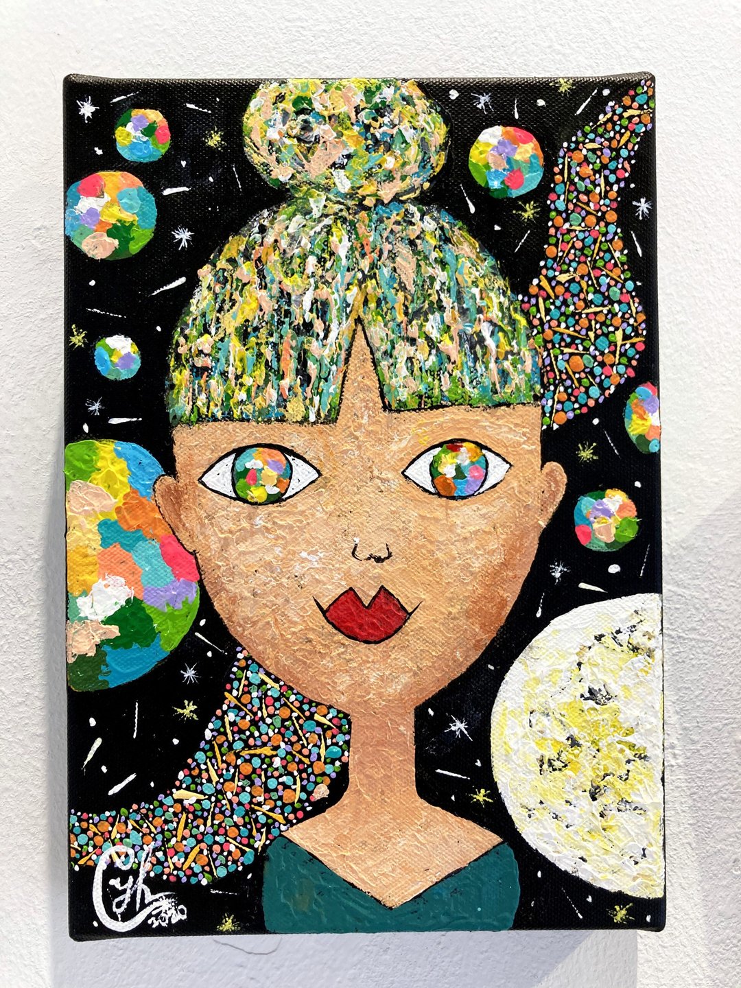 订制绘画  水瓶小姐－小宇宙的月光舞步 6 - 海报/装饰画/版画 - 棉．麻 多色