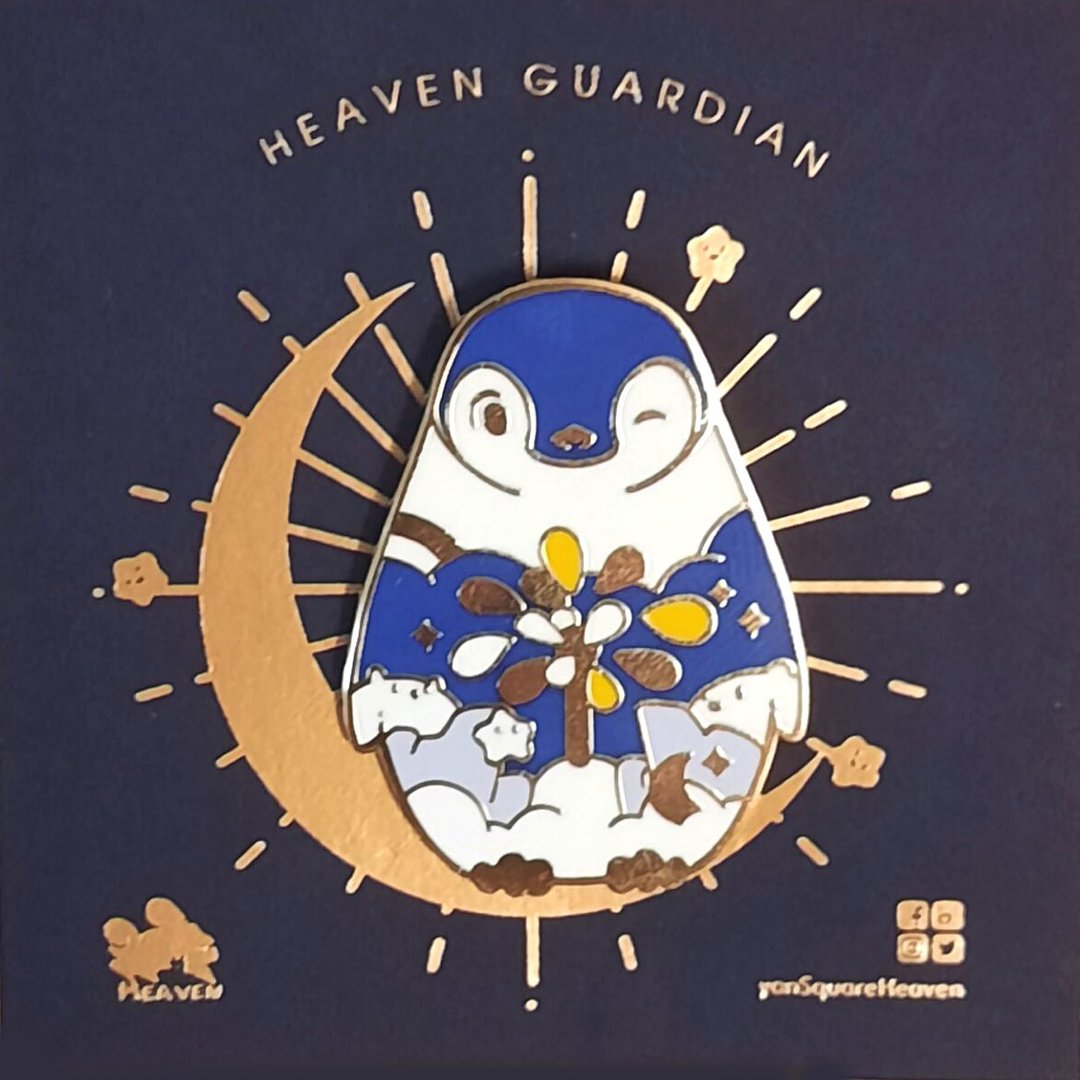 企鹅 Heaven Guardians 襟针 - 胸针 - 其他金属 