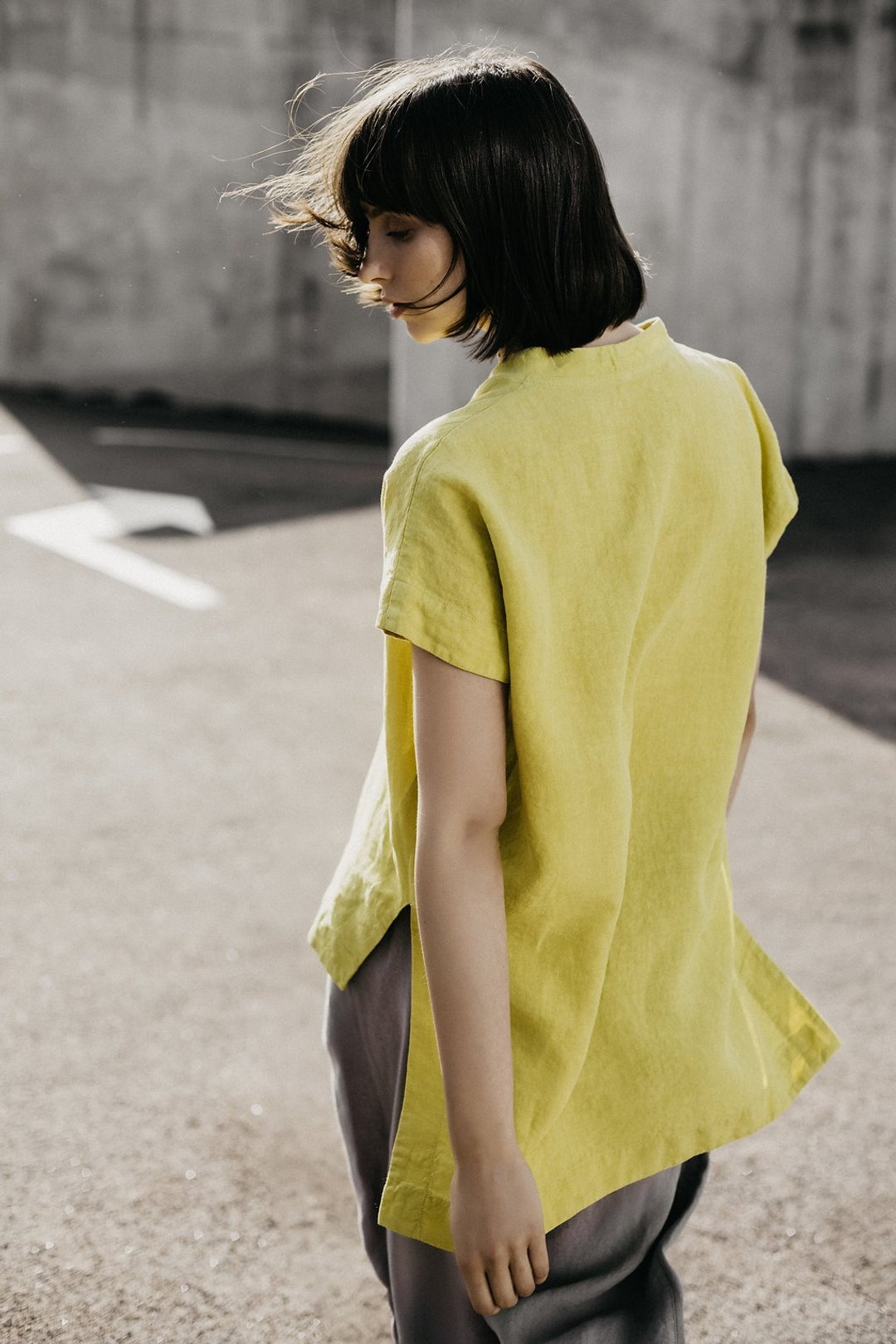 Linen Blouse Motumo 18P1 - 女装衬衫 - 亚麻 