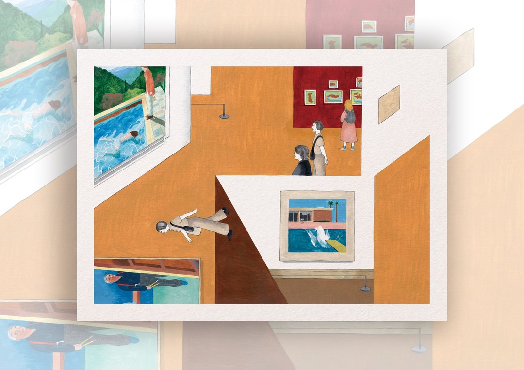 艺术微喷复制图 | 【寻找Hockney】 - 海报/装饰画/版画 - 纸 橘色