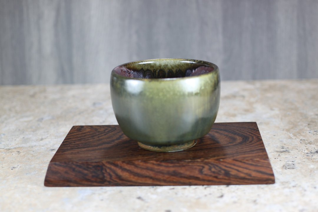 【沐春生活】天然落灰 柴烧茶碗 名家叶敏祥手作 280ml - 茶具/茶杯 - 瓷 