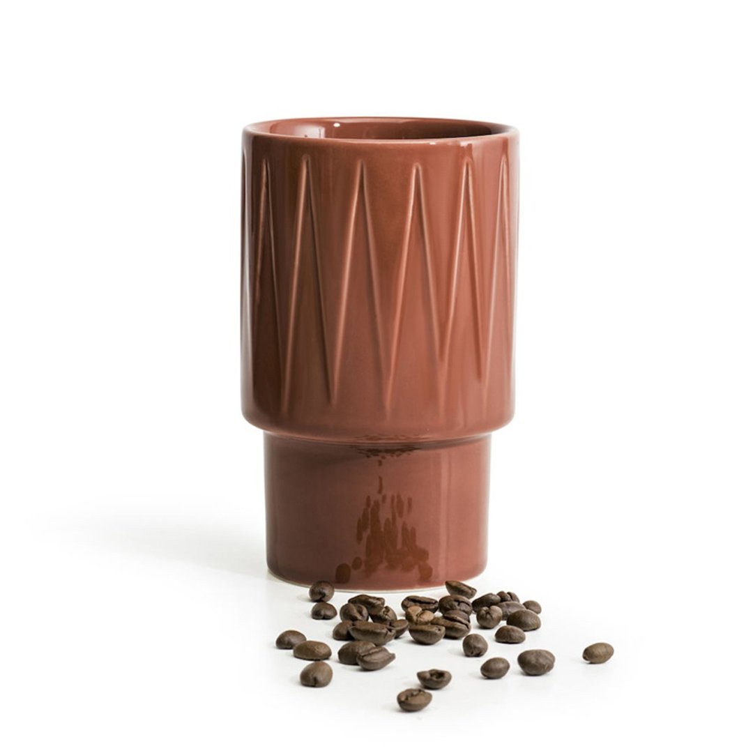 Coffee & More 拿铁杯400ml-砖红 - 其他杯子 - 瓷 