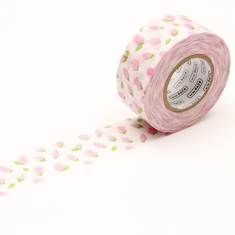 mt for PACK 捆包纸胶带【玫瑰花苞 (MTPACK15)】2018SS - 纸胶带 - 纸 粉红色