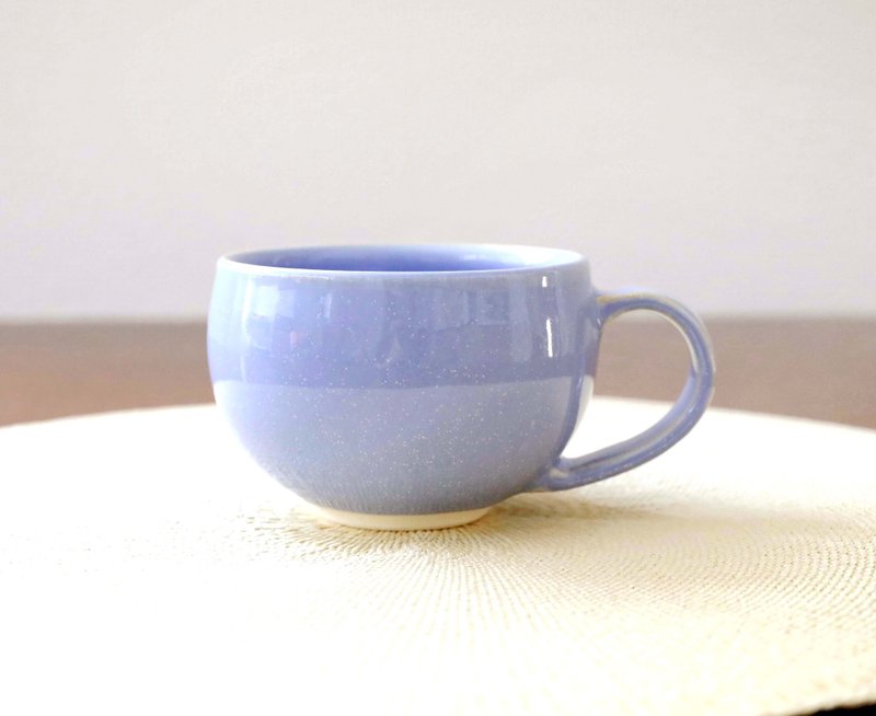 绣球水晶釉马克杯2 - 咖啡杯/马克杯 - 陶 蓝色