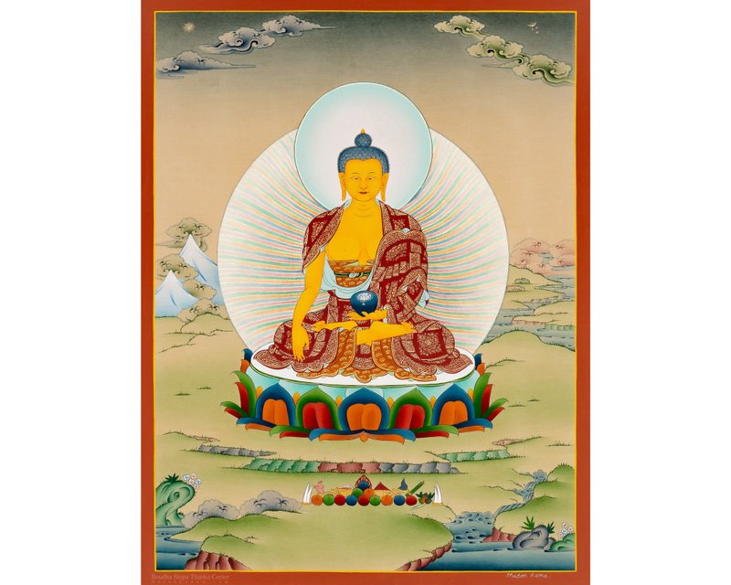 释迦牟尼佛唐卡 | 美丽的西藏艺术  为精神启迪带来祝福 - 墙贴/壁贴 - 其他材质 多色