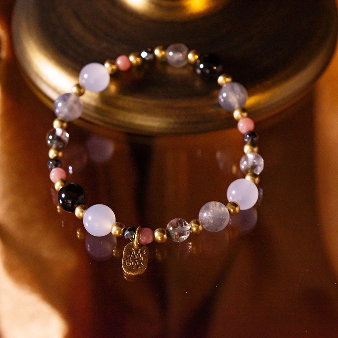 灰姑娘 // C1166拉长石白玉髓手链 - 手链/手环 - 宝石 