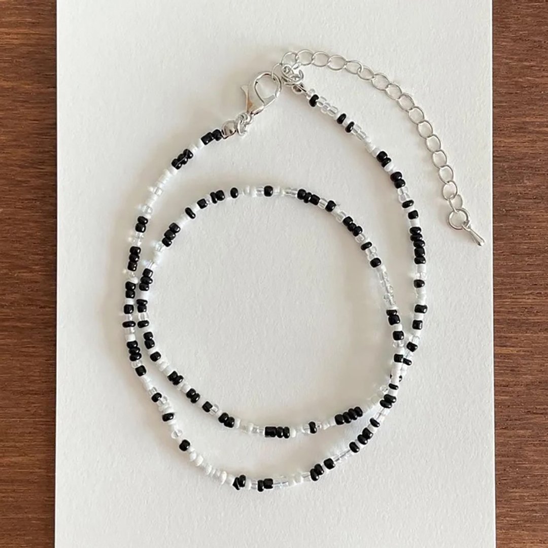 夏日鲜艳串珠项链 Summer beads necklace - 项链 - 压克力 多色