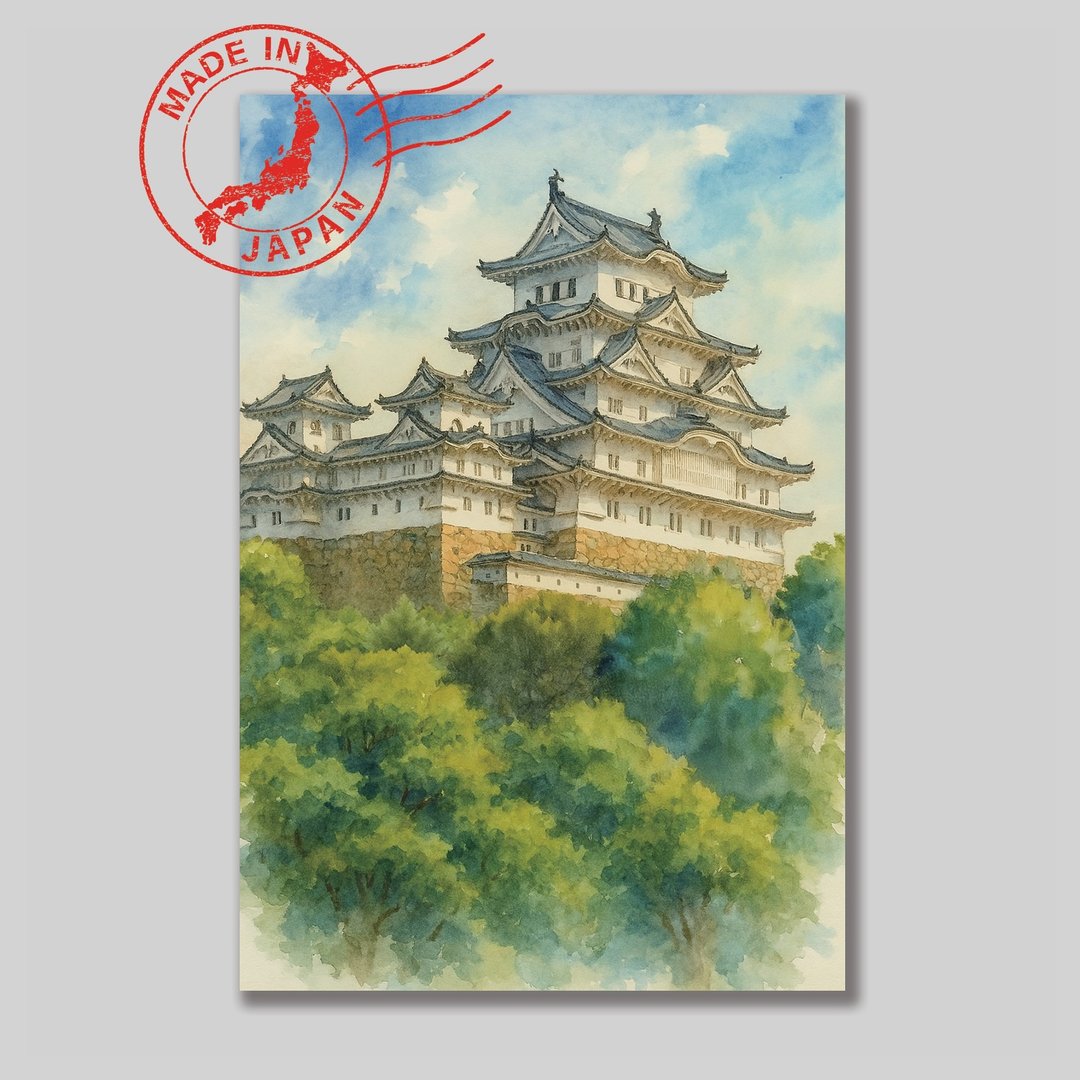 日本风景明信片・姬路城・日本制造・送礼、书写、装饰 - 卡片/明信片 - 纸 