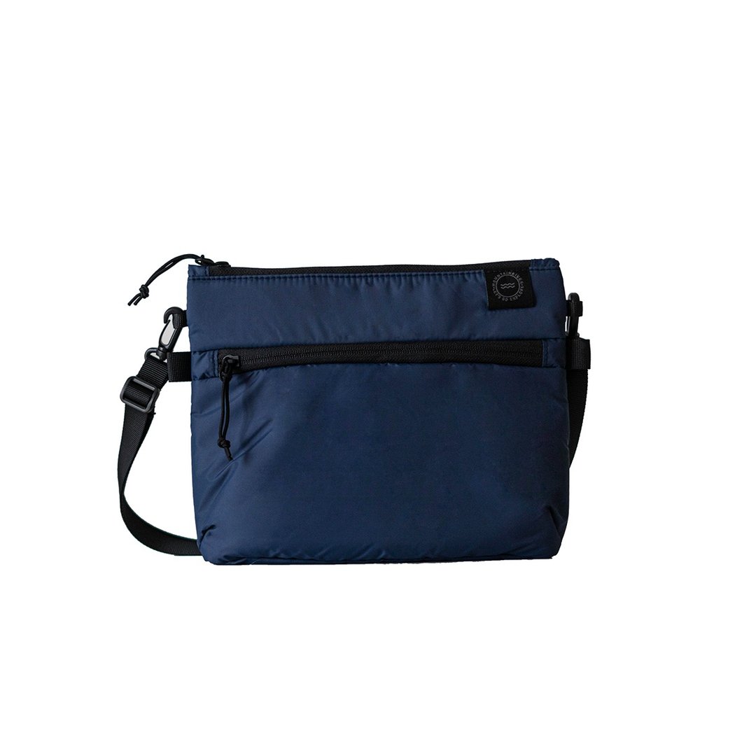 Mountain sacoche 2.0 Navy blue water repellent shoulder bag - 其他 - 尼龙 蓝色