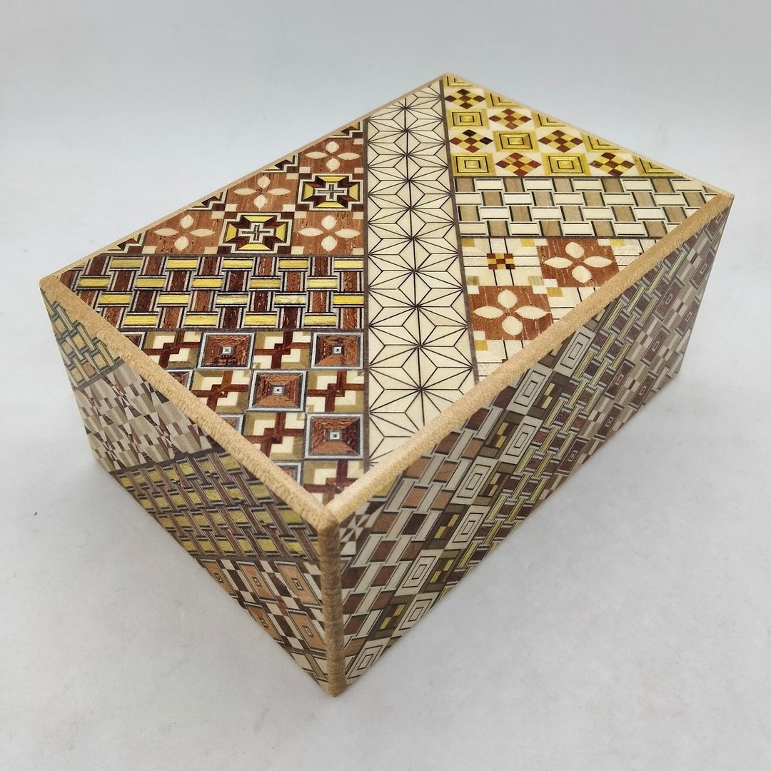 5 sun 36 steps Japanese puzzle box Himitsu-bako Hakone Yosegi-zaiku Japan - 其他 - 木头 