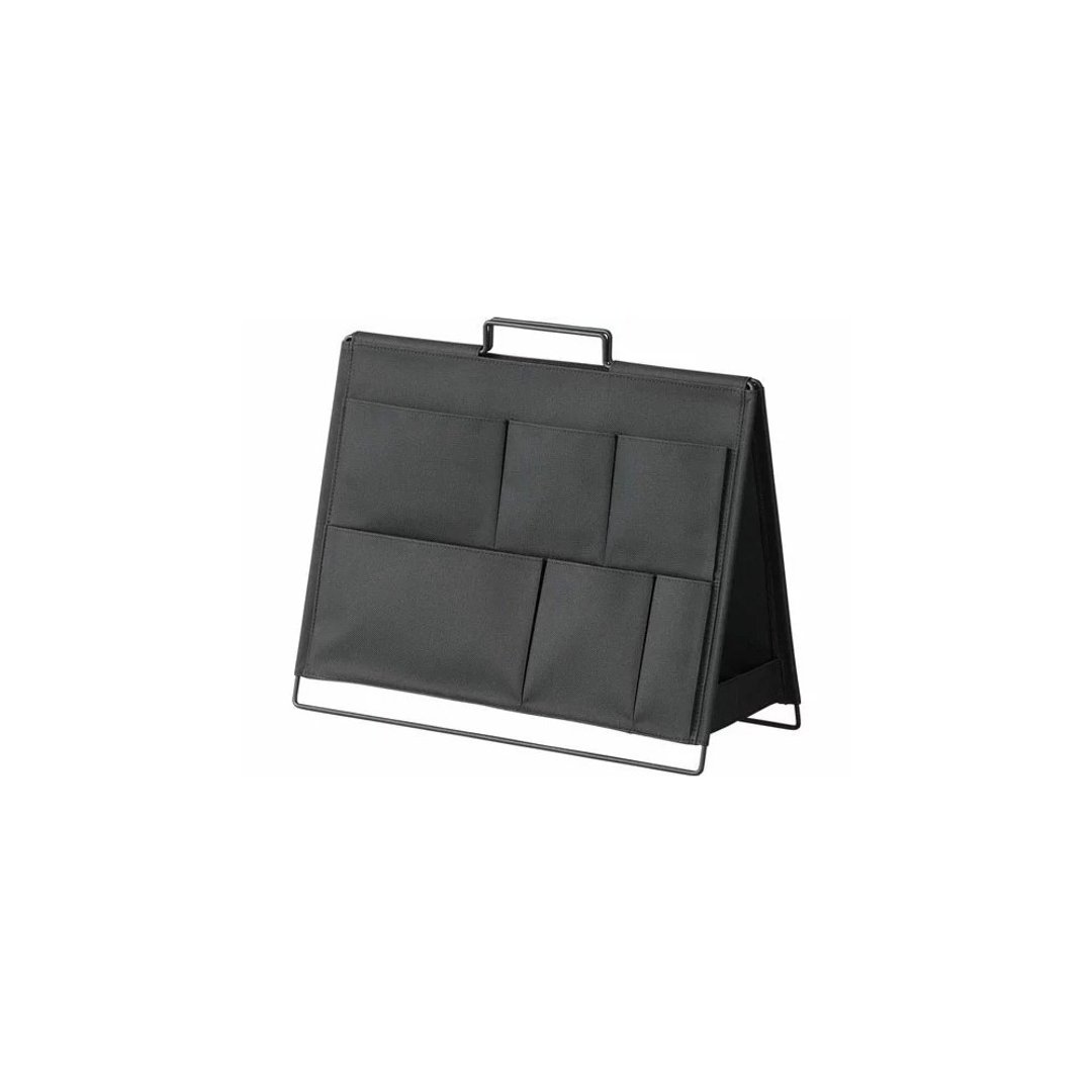 【KING JIM】SPOT TOOL STAND 桌上型可折叠双面收纳架 黑色 - 收纳用品 - 聚酯纤维 黑色