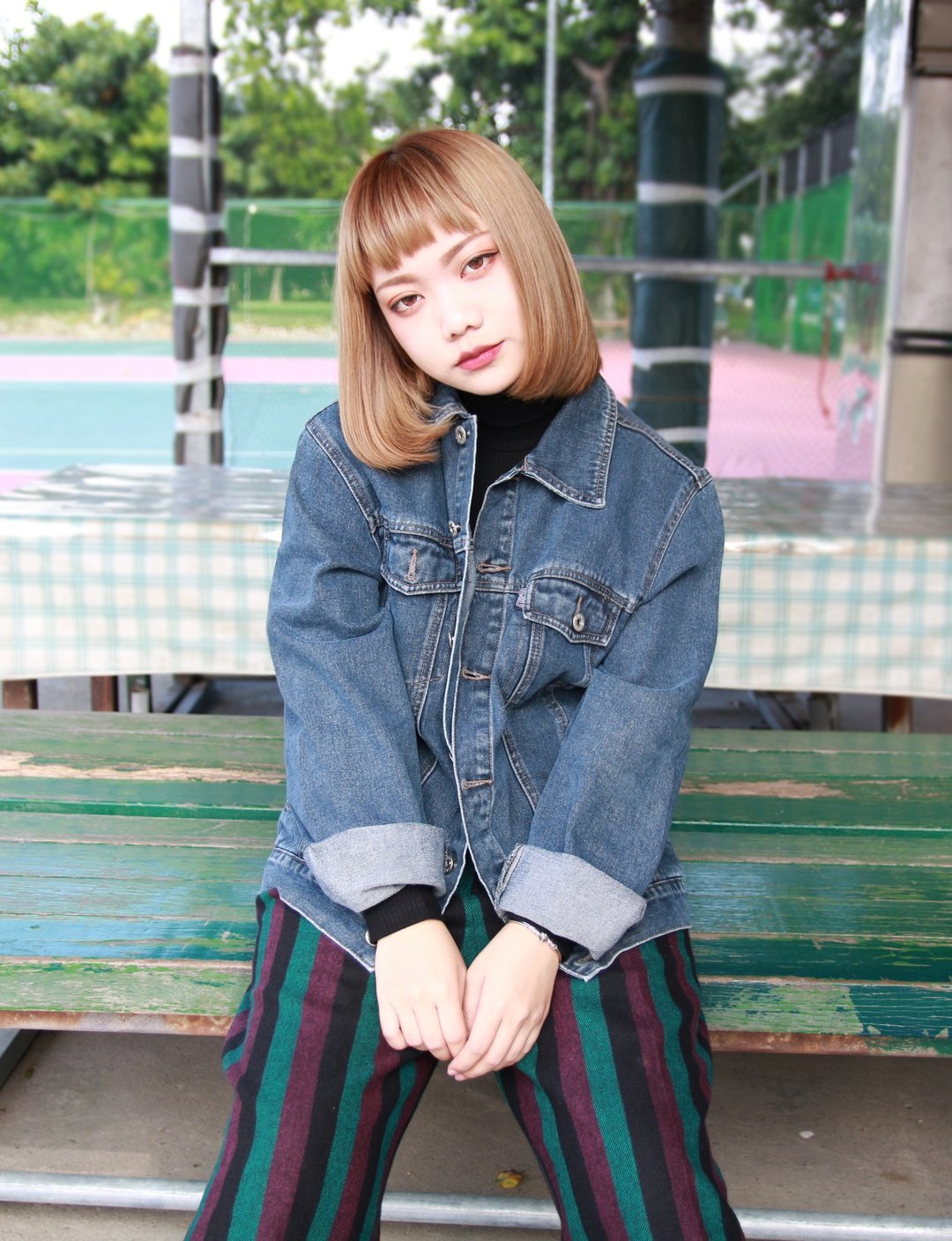 Back to Green:: BIG CHIEH四口袋 vintage denim （DJ-13） - 女装休闲/机能外套 - 棉 蓝色