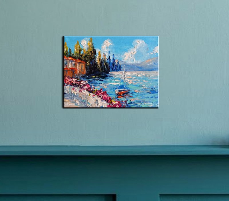 海 船 小画 原画 风景挂画 挂画 手绘绘画 居家生活 - 海报/装饰画/版画 - 其他材质 多色