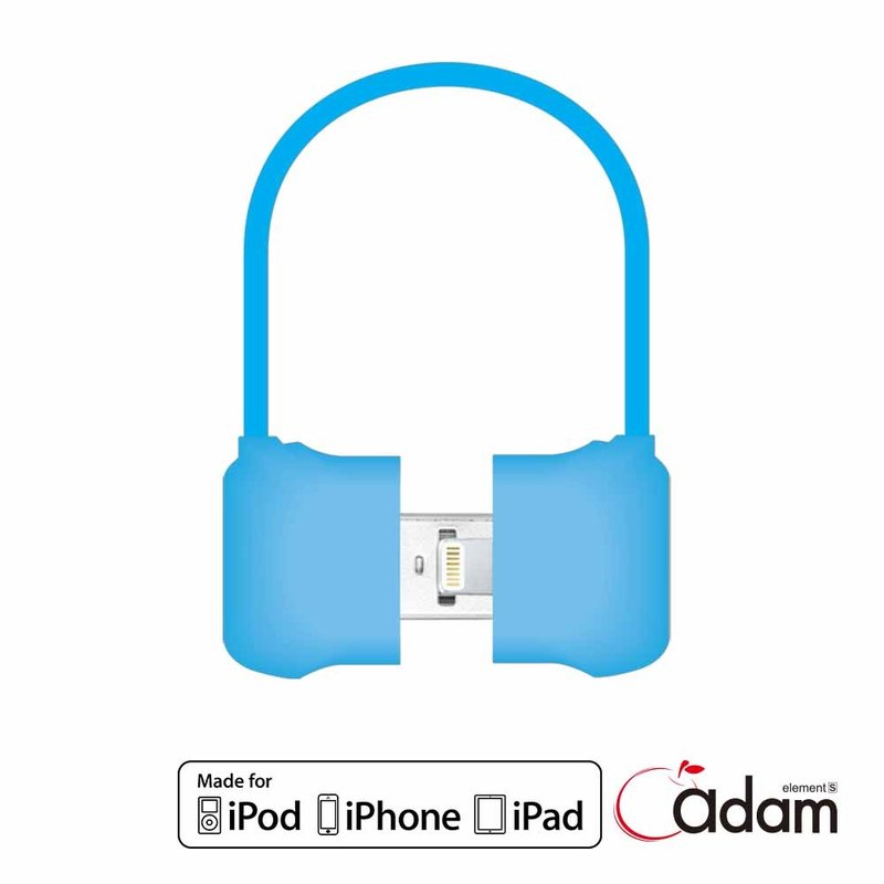 【福利品】MFi认证 Lightning - USB 包包传输线 10cm 蓝4714781440288 - 充电宝/传输线 - 塑料 蓝色