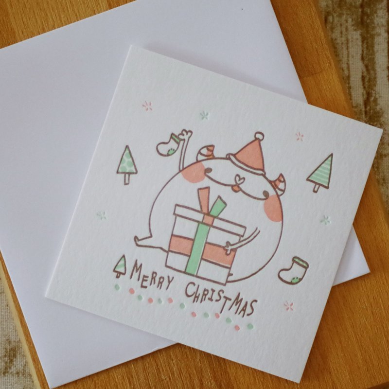 绚太宇宙│活版印刷圣诞卡 - 卡片/明信片 - 纸 