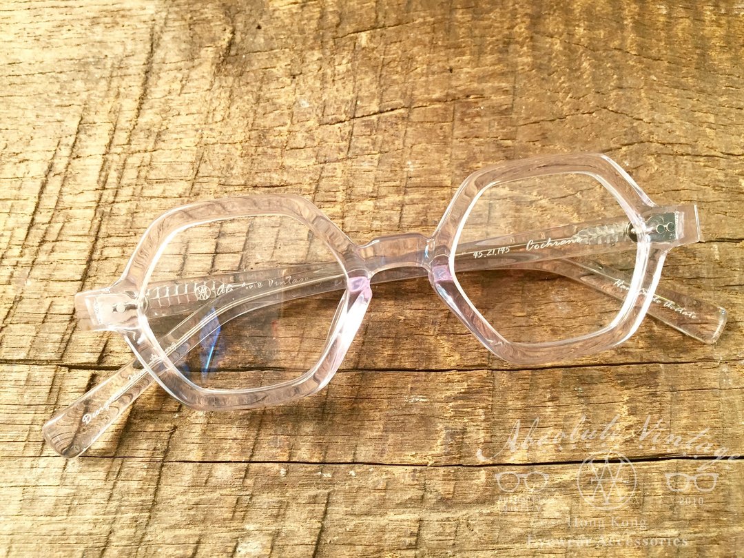 Absolute Vintage - Cochrane Street 阁麟街 六角粗框板材眼镜 - Crystal 透明 - 眼镜/眼镜框 - 塑料 