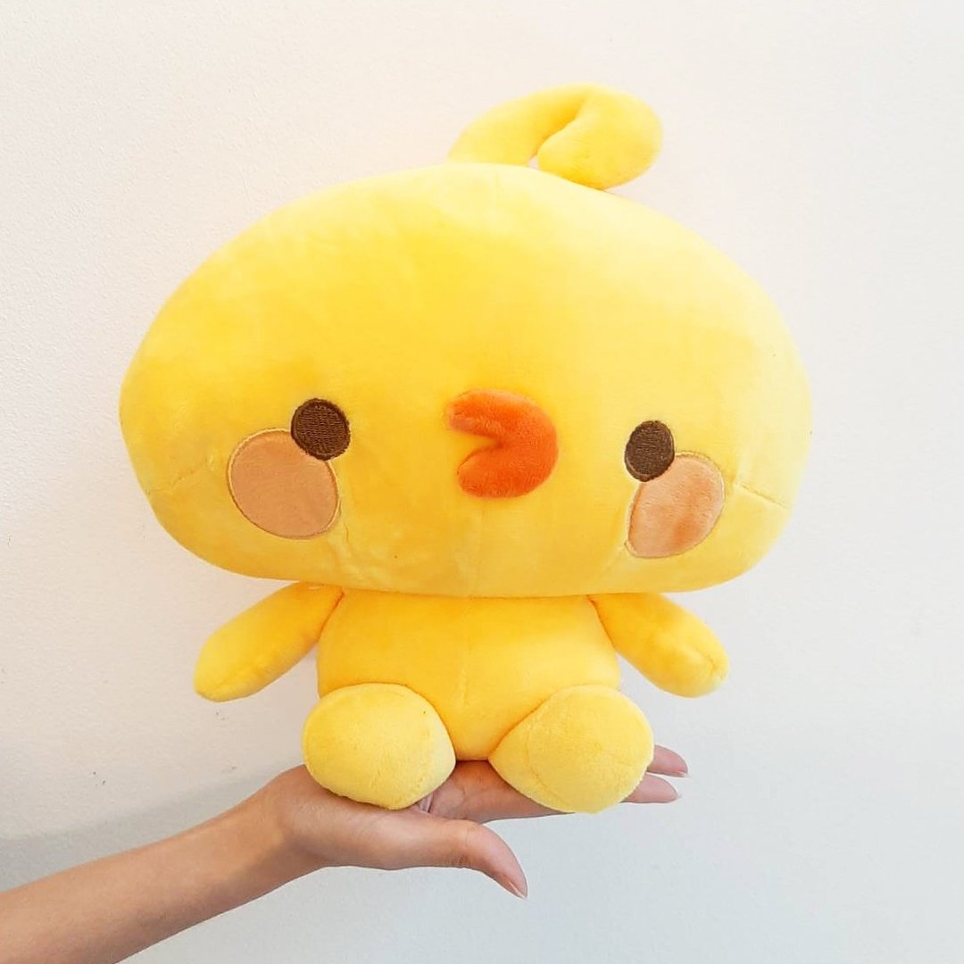 Piyomaru Big Head Doll - 玩偶/公仔 - 棉 黄色