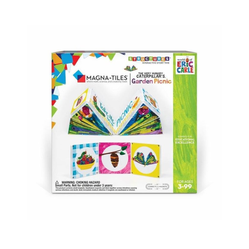 【美国CreateOn】磁力片积木-毛毛虫的花园野餐 | MNTL - 玩具/玩偶 - 塑料 黄色
