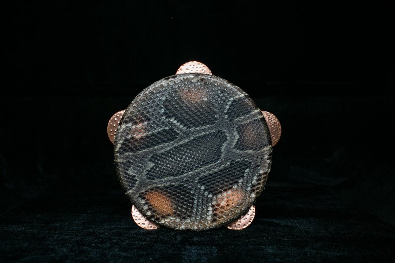 Frame Drum 罕見 蛇皮 Riq 埃及鈴鼓 Riqq 波斯樂器 Kanjira - 吉他/乐器 - 其他材质 