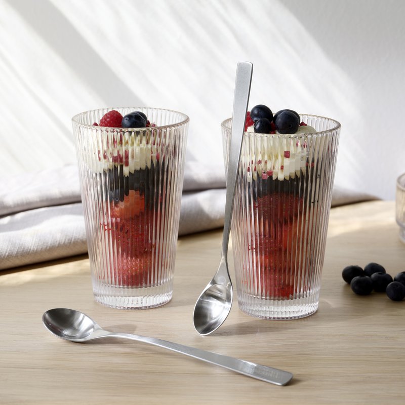 【Stelton】 线条玻璃水杯350ml-4入组 - 玻璃杯 - 玻璃 