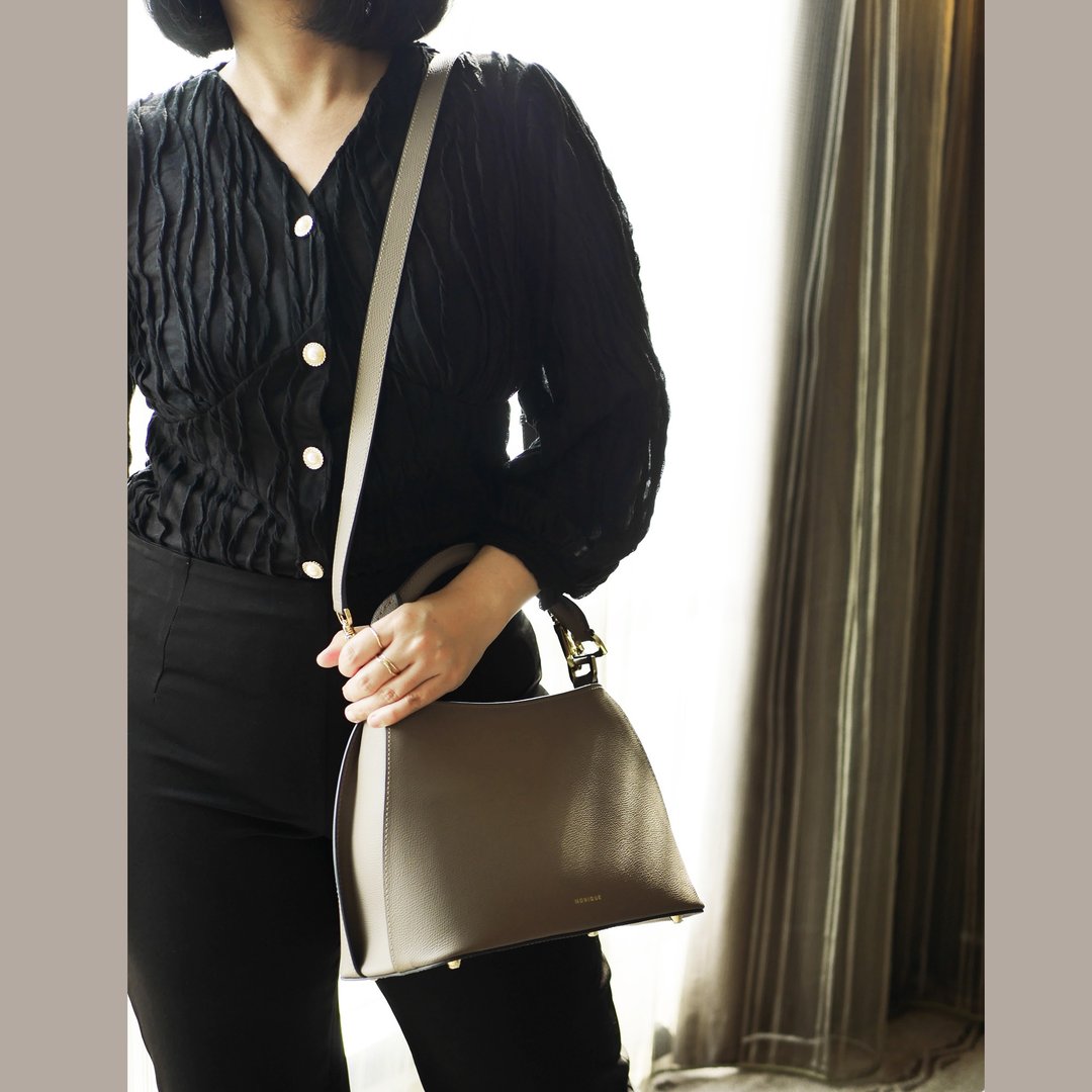 MONIQUE ATELIER - 单肩包 Swan Handbag (Made to Order) - 手提包/手提袋 - 真皮 粉红色