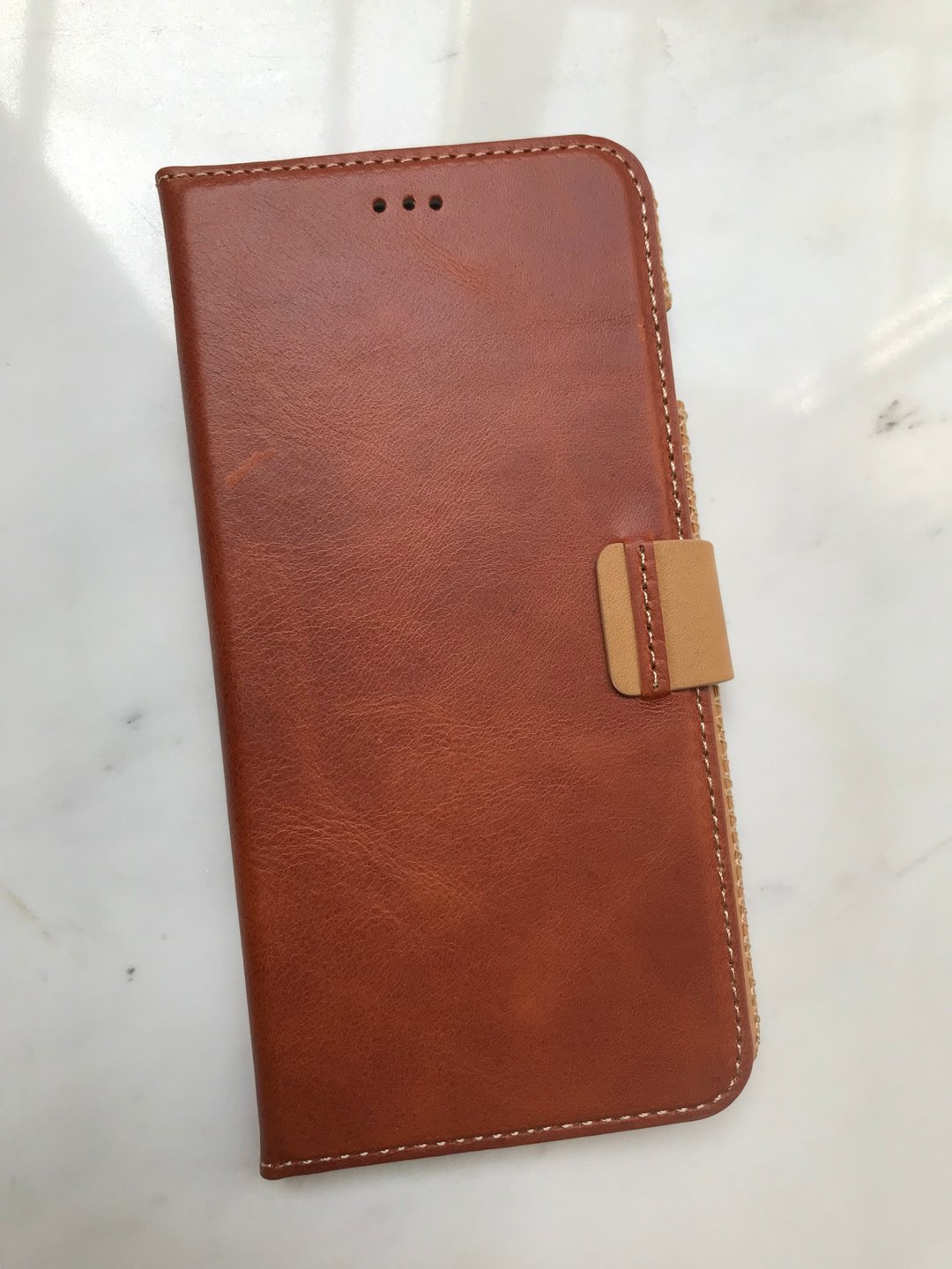NO.11福利品 iPhone7.8 PLUS 5.5寸经典系列手帐款-马鞍棕 - 手机壳/手机套 - 真皮 咖啡色