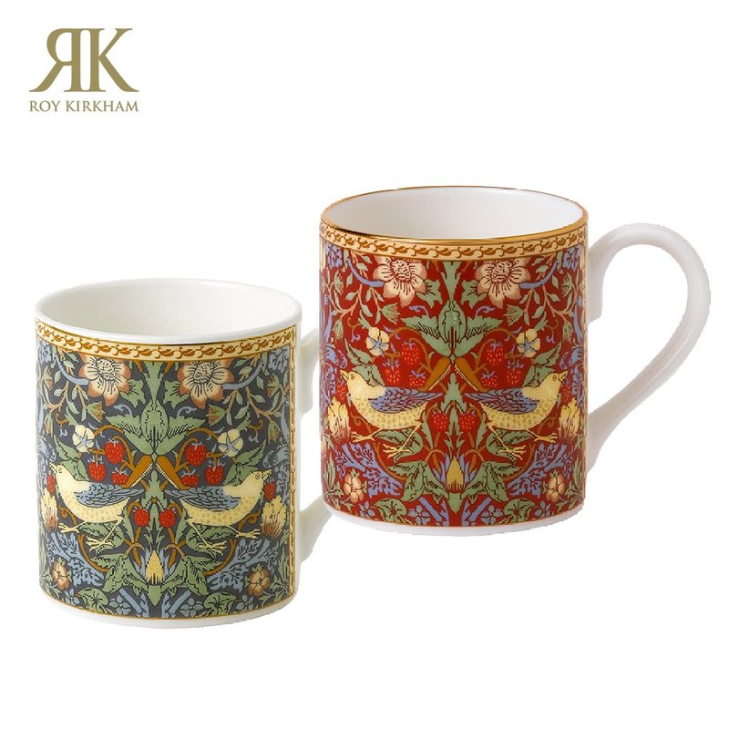 英国 RK | 经典Classic Collection 280ml草莓鸟园金边骨瓷杯 - 其他杯子 - 瓷 多色