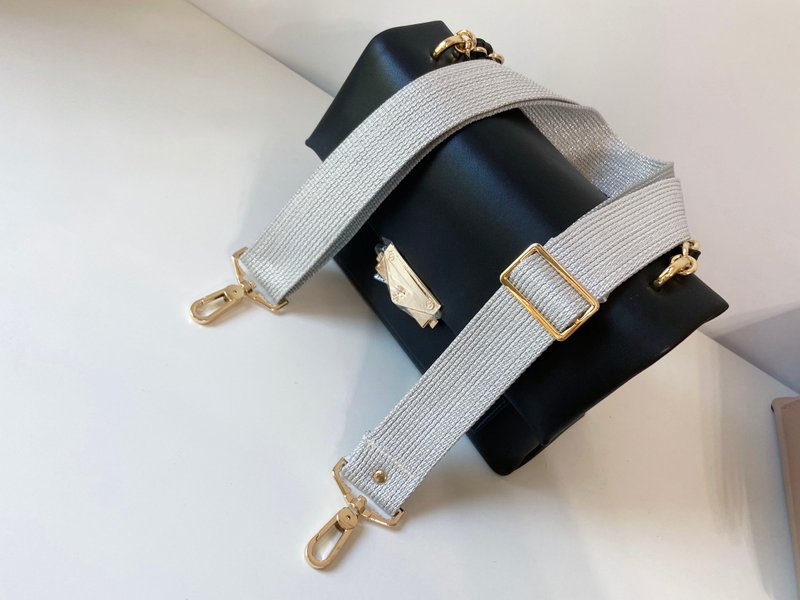 1.5 寸 手作 背带 棉织背带 背包背带 宽背带 可以调整 可以替换 - 其他 - 棉．麻 银色