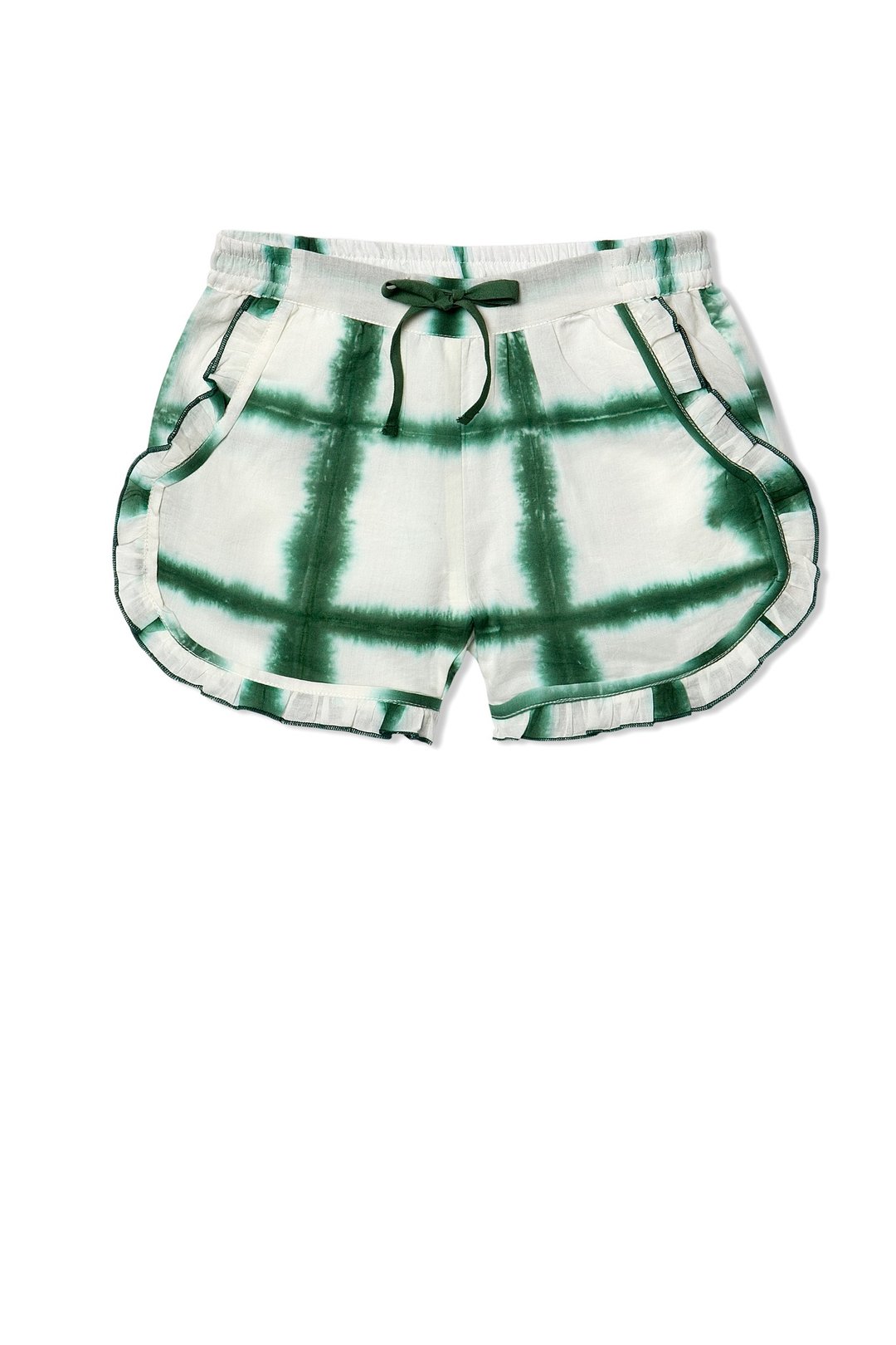 CHANDAMAMA Bella White w/emarland Green Shorts - 其他 - 其他材质 绿色
