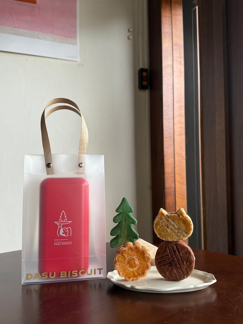 \包邮/ 圣诞礼物 小冰箱铁盒 猫咪  酥厚奶油饼 圣诞节 - 蛋糕/甜点 - 其他材质 红色