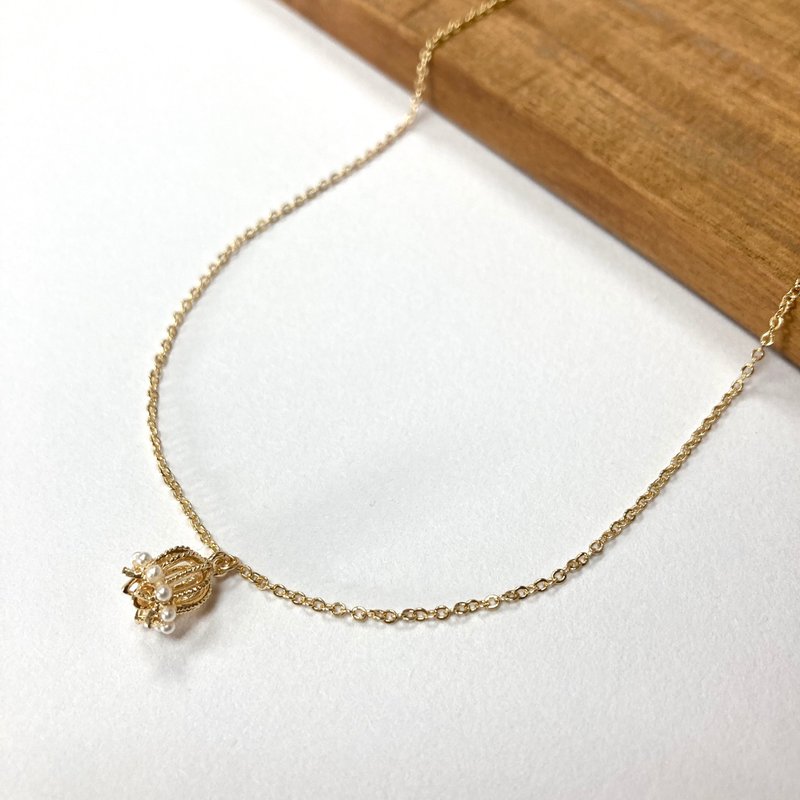 订制款 14K包金 铃兰珍珠项链 14KGF - 项链 - 其他金属 金色