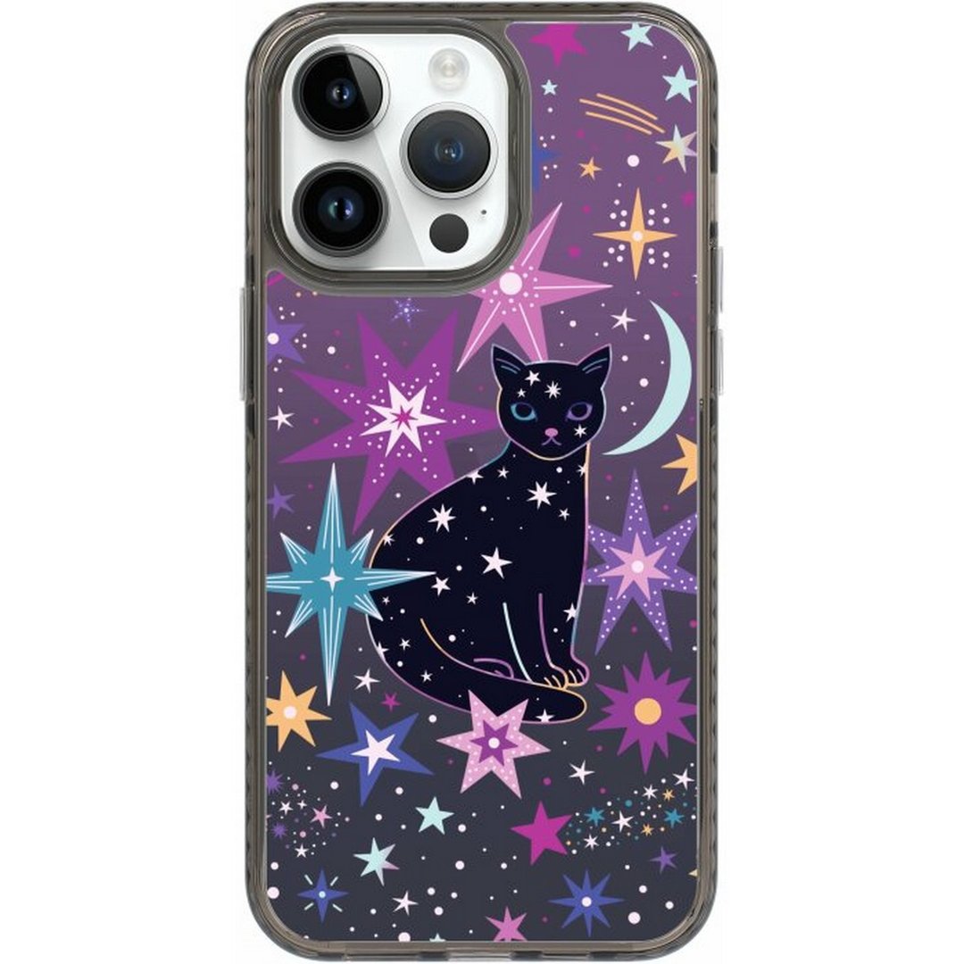 Cosmic Cat iPhone 16 Samsung S25 气垫防摔标准镜面手机壳 - 手机壳/手机套 - 塑料 多色