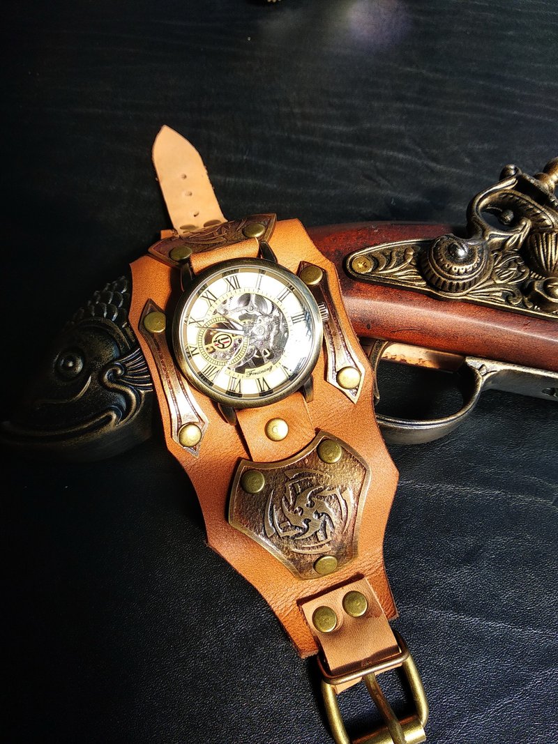 Steampunk Bracelet Steampunk Cosplay Steampunk Costume Steampunk Watch - 手链/手环 - 其他金属 