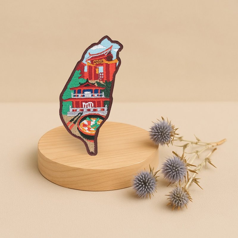 【台湾特色】台南 | 刺绣磁铁 | 礼物 | 纪念品 | 文创 - 冰箱贴/磁贴 - 绣线 