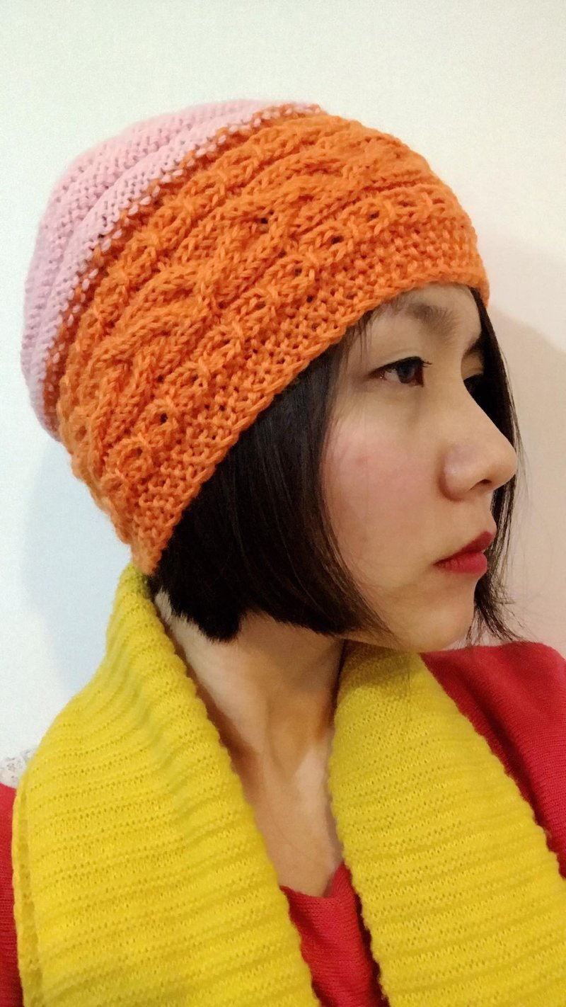 #新年特价# 草莓杯子蛋糕 - 帽子 - 棉．麻 粉红色