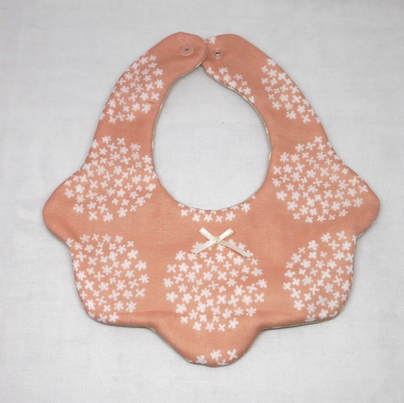 Japanese Handmade 8-layer-gauze Baby Bib - 围嘴/口水巾 - 棉．麻 粉红色