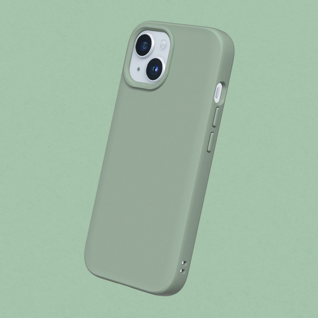 SolidSuit经典防摔手机壳-鼠尾草绿 for iPhone 15系列 - 手机壳/手机套 - 塑料 绿色