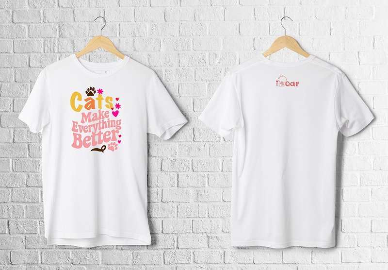【I ROAR 】Cats Make Every Thing Better_/17织顶级绵/潮流厚磅 - 男装上衣/T 恤 - 棉．麻 