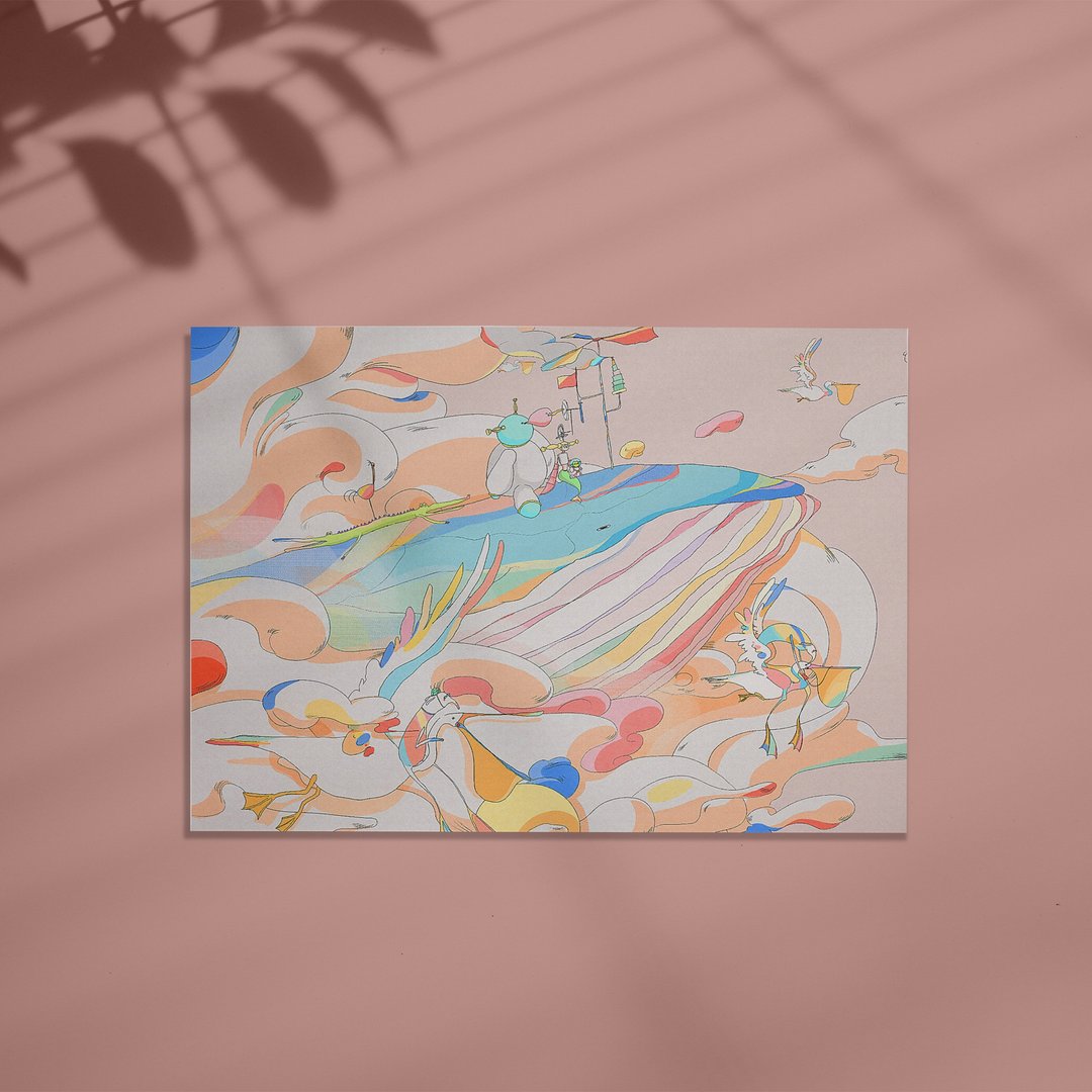 插画明信片-The colorful world - 卡片/明信片 - 纸 多色