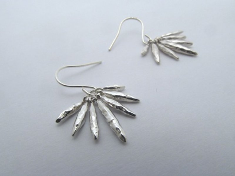 Light beam earrings - 耳环/耳夹 - 纯银 