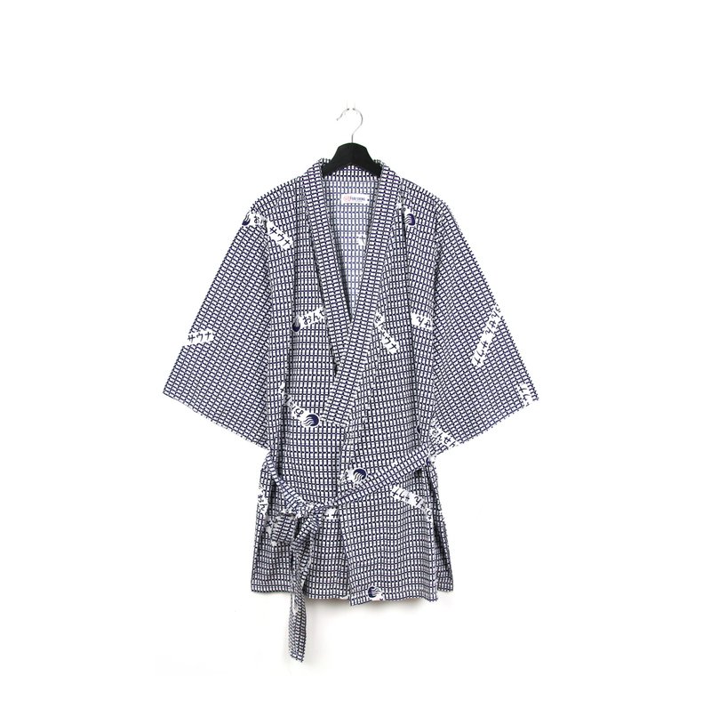 Back to Green-日本甚平 日文字体 / vintage - 男装外套 - 棉．麻 