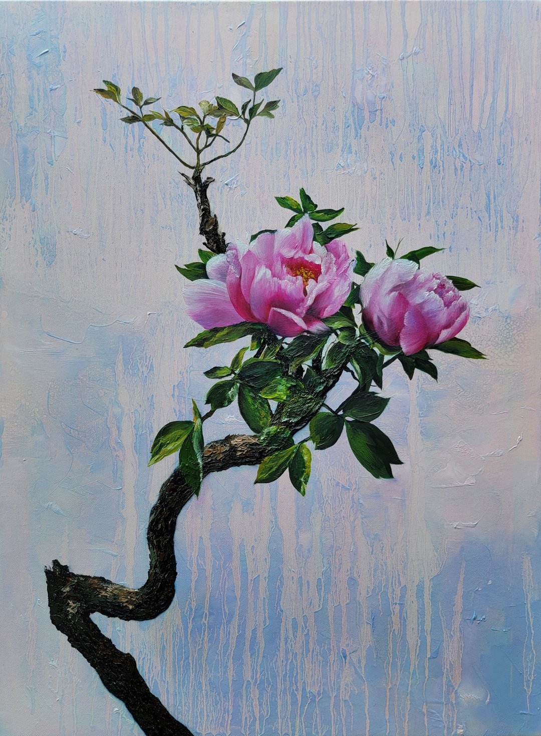 精致手绘油画  花花视界之富贵花  独一无二 - 海报/装饰画/版画 - 棉 多色