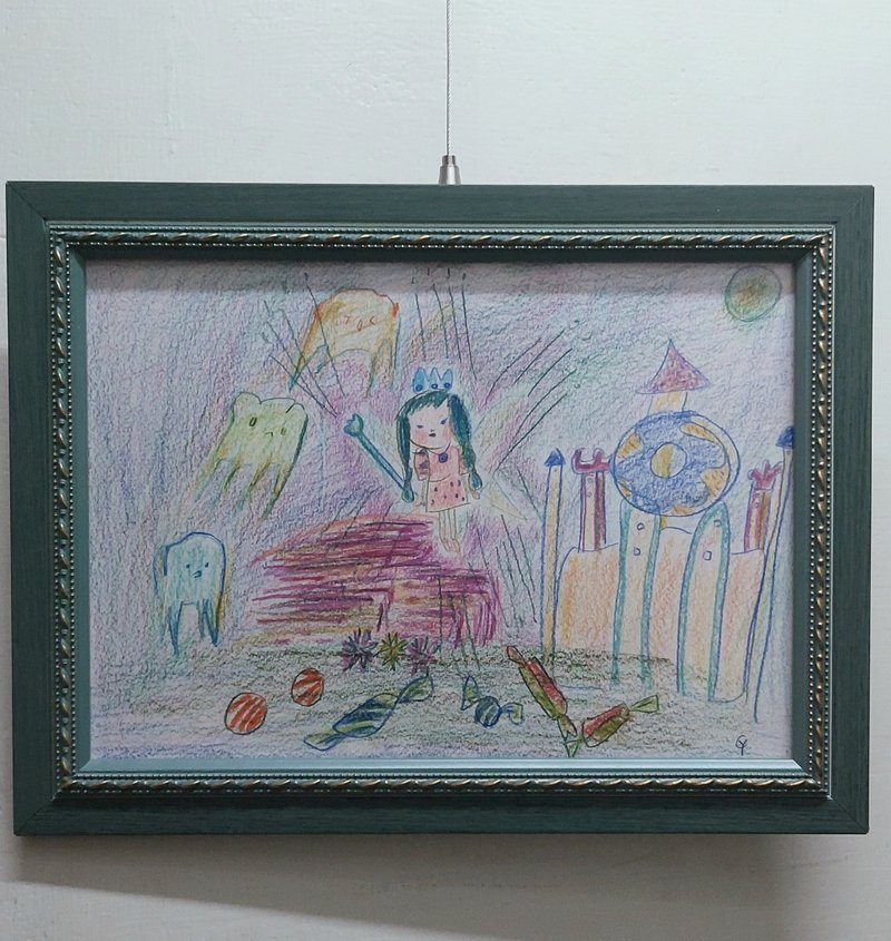 原画 牙齿小精灵与甜甜圈城堡 - 海报/装饰画/版画 - 纸 紫色