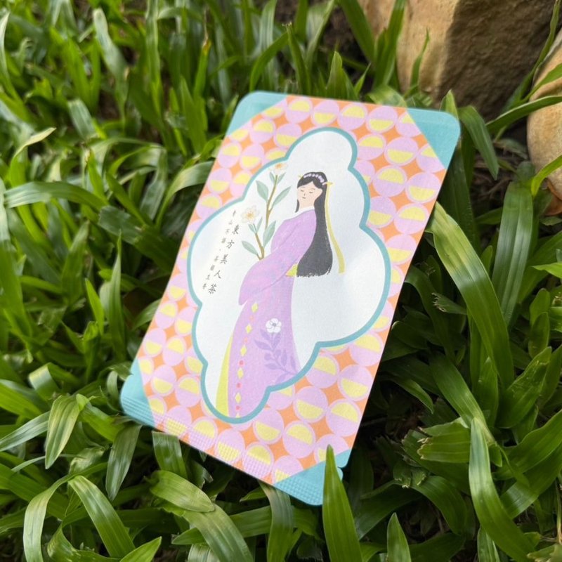 东方美人立体茶包 茶韵生香 明信片风格 (2.5gx2入/包) 台湾农林 - 茶 - 纸 粉红色