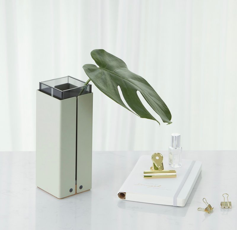 camino SANTA 粉彩两用中筒置物瓶(玻璃内瓶) 花瓶 花器 插花 - 花瓶/陶器 - 玻璃 多色