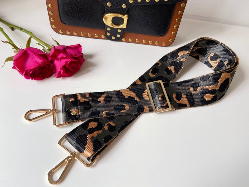 2寸宽版背带 棉织背带 背包背带  可以调整 可以替换 印花背带 - 侧背包/斜挎包 - 棉．麻 灰色