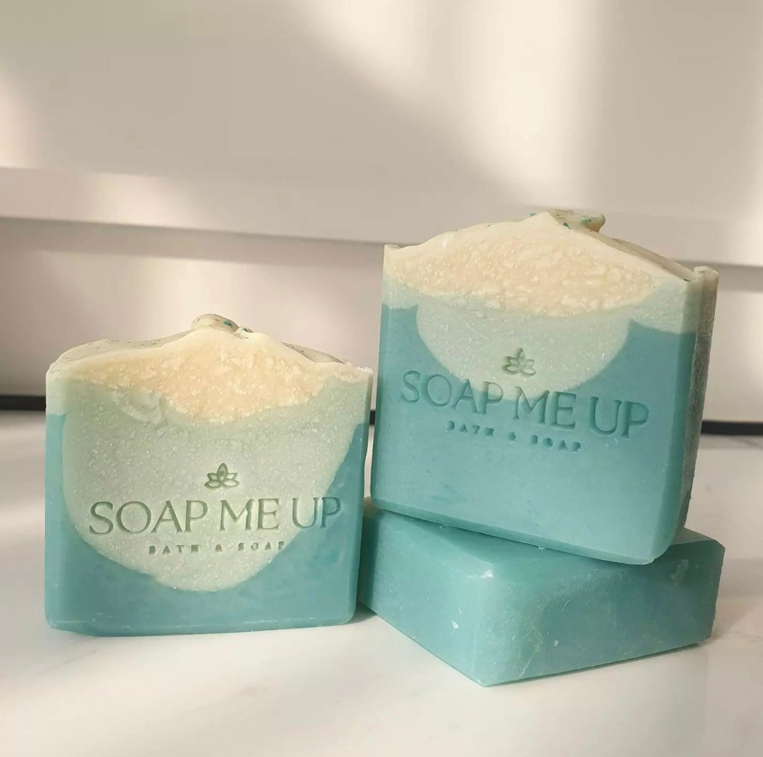 Handmade Natural Soap Ocean Kiss - 肥皂/手工皂 - 其他材质 蓝色