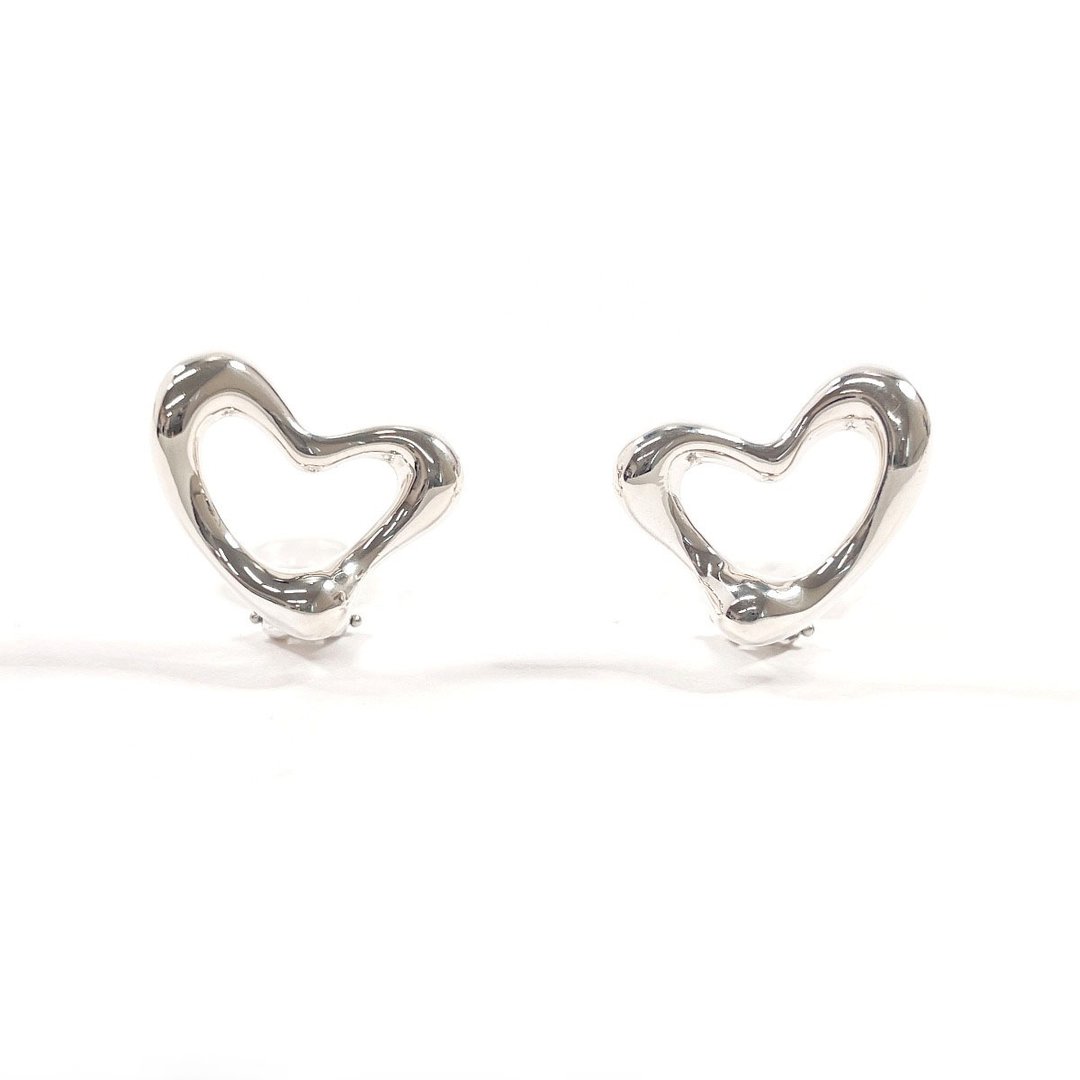 【日本直送 中古美品】蒂芙尼 TIFFANY&Co. 耳环 经典 Open Heart  ડિઝાઇન Elsa Peretti 纯银饰品 - 耳环/耳夹 - 纯银 银色