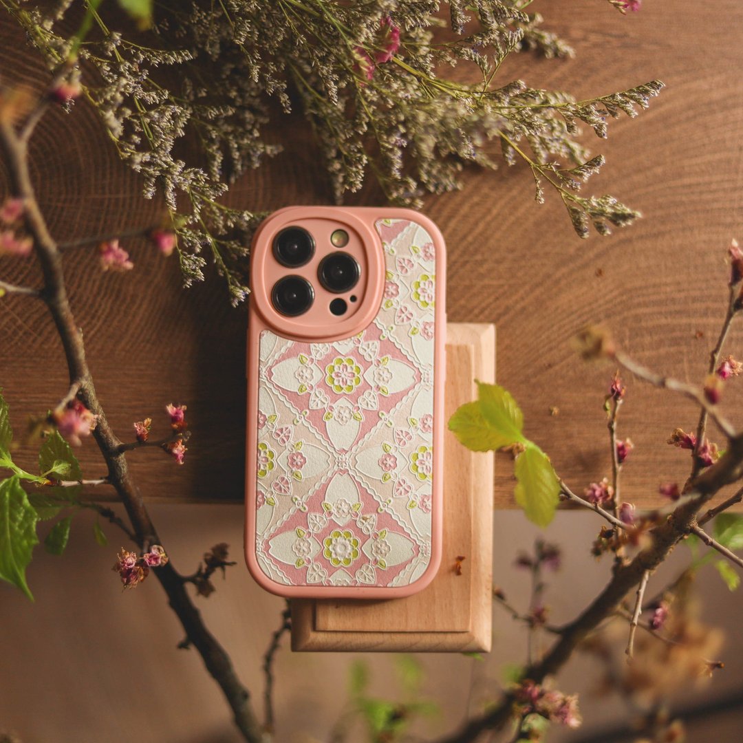 【手机壳】桜花满开 Sakura - BLOOMING - 手机壳/手机套 - 硅胶 粉红色